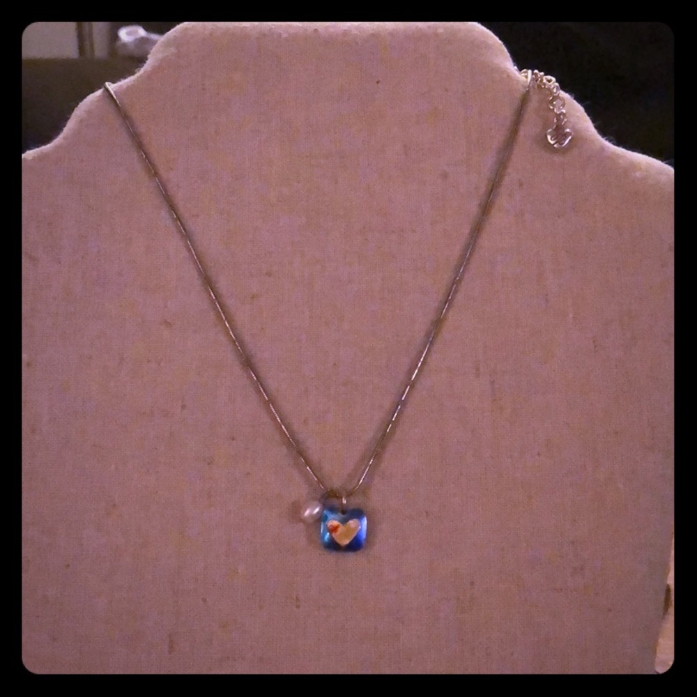 Brighton Blue heart necklace
